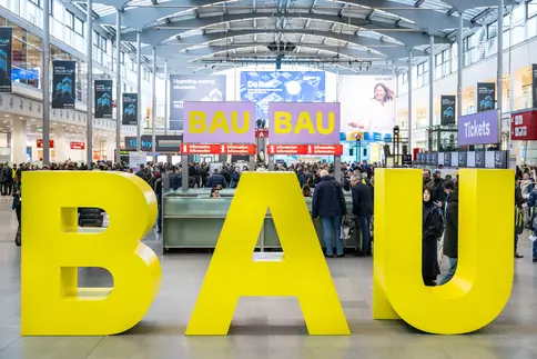 BAU München exhibition hall