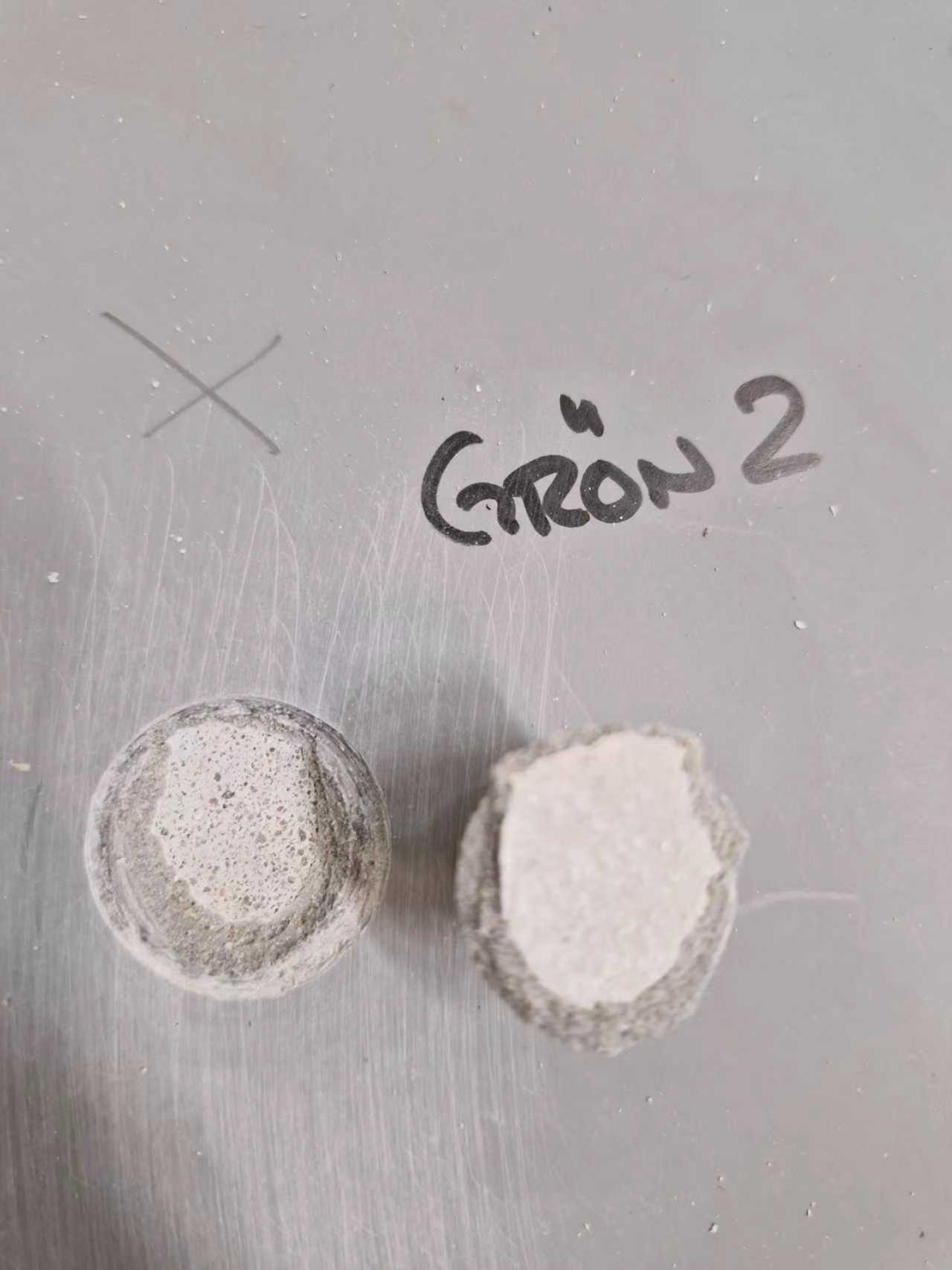 Dolly-Test Grön 2 – 5,63 MPa, Bruch 100% im Beton