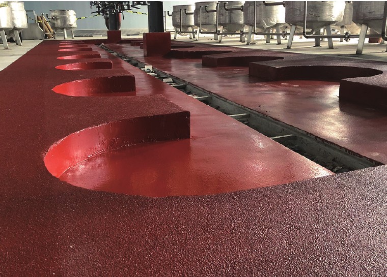 SF – pavimento resistente a choque térmico em ambiente de produção