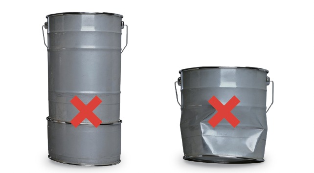 Industry-standard steel drum